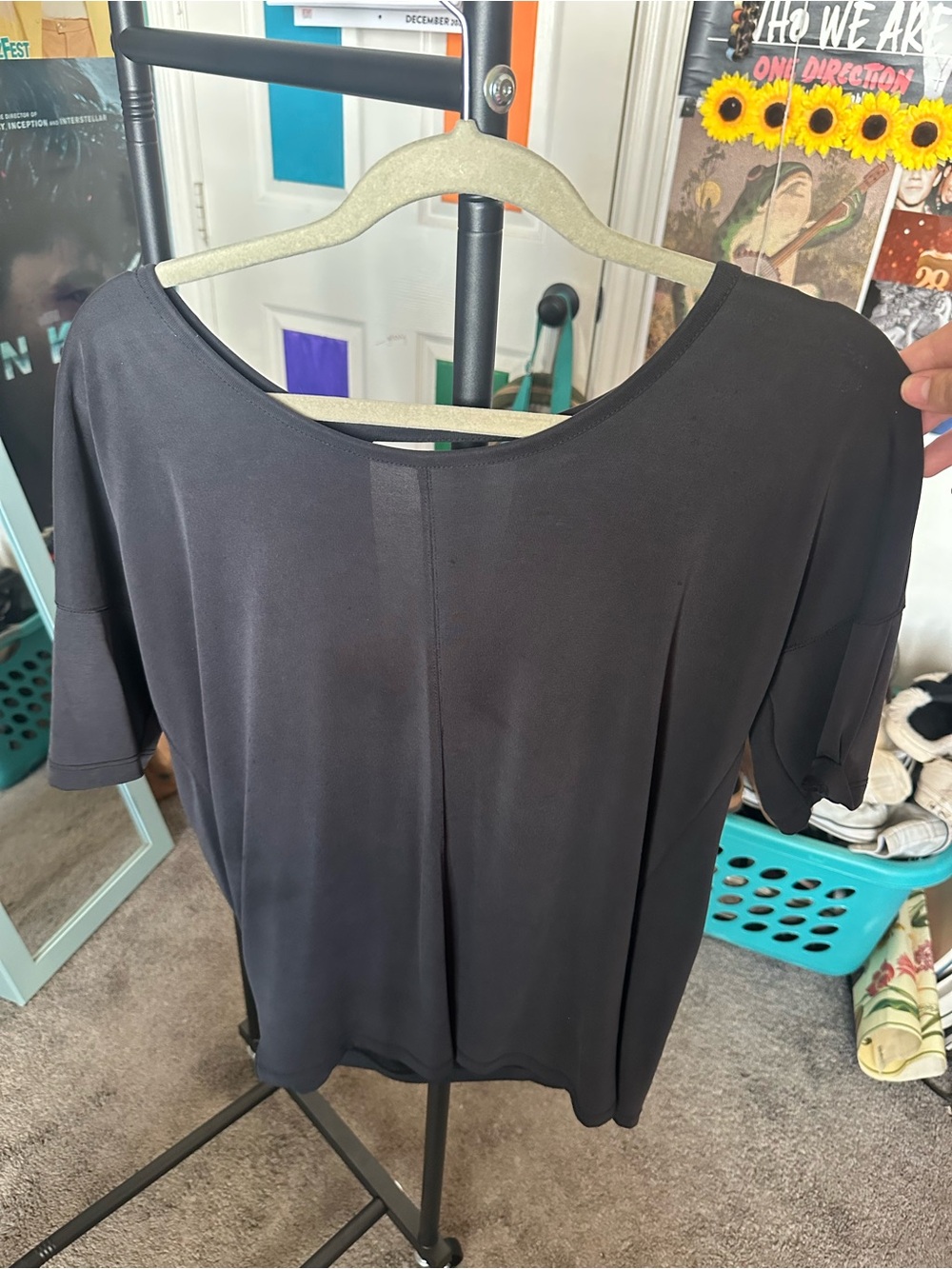 Splendid Women's Black Short-Sleeve Relaxed Top